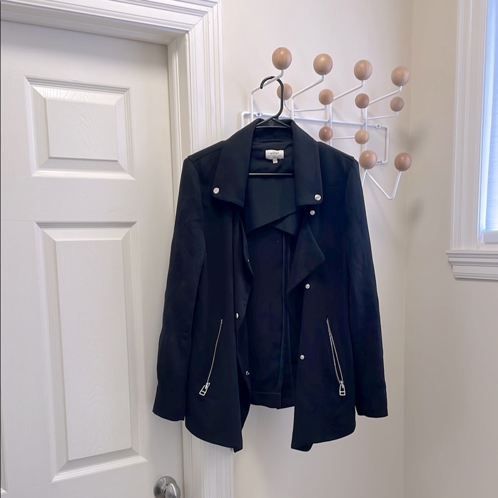Aritzia - Wilfred - Classic Flowy Motor Cycle Jacket - Black - S